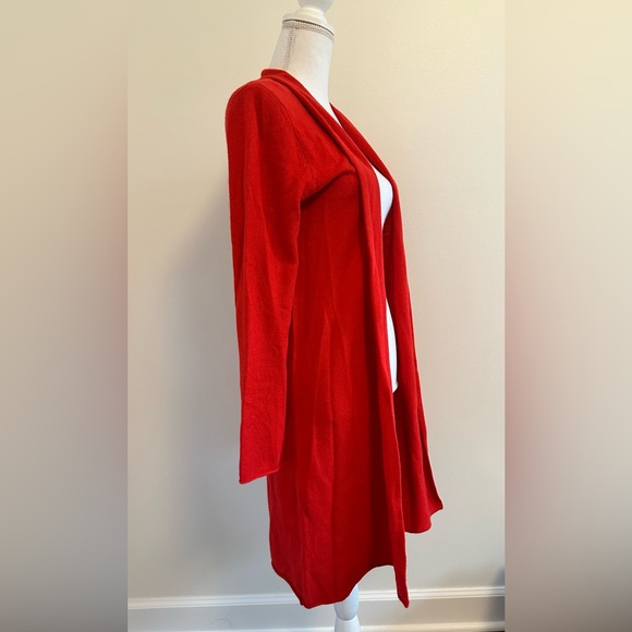 Neiman Marcus | Red Women's Long Cardigan - Picture 2 of 7